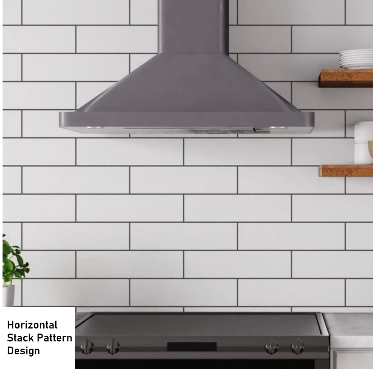 3x12 White Ceramic Subway Wall Tile Backsplash (25 Pieces- Box of 6 Sq.Ft.) (Matte) Shower, Accent Decor