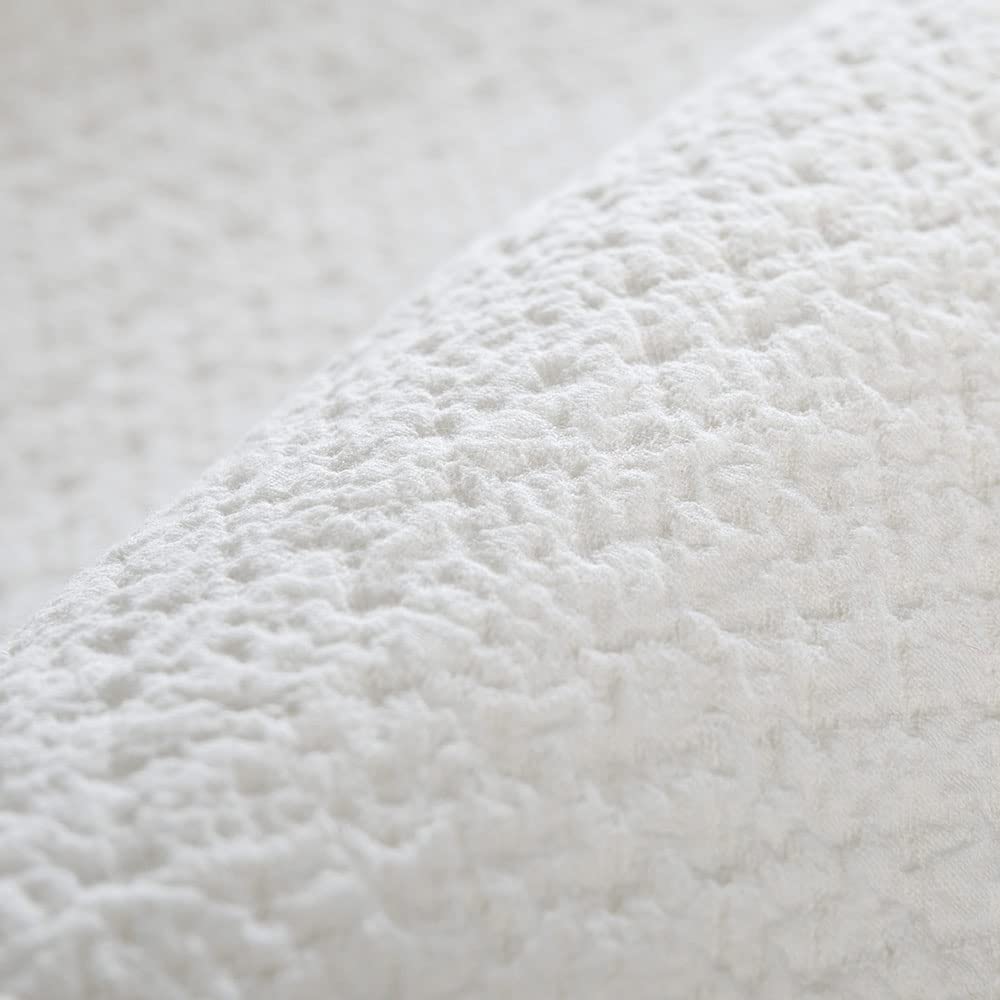 Pillow Shams Set of 2 Pure Cotton Champray Ruffled Edge, Thick and Solid Washed Dobby Heavy Fabric Standard 20x26