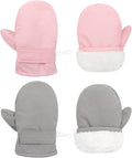 2 Pairs Toddler Gloves Waterproof Toddler Winter Mittens for Kids Snow Gloves Warm Baby Winter Mittens for Boys Girls