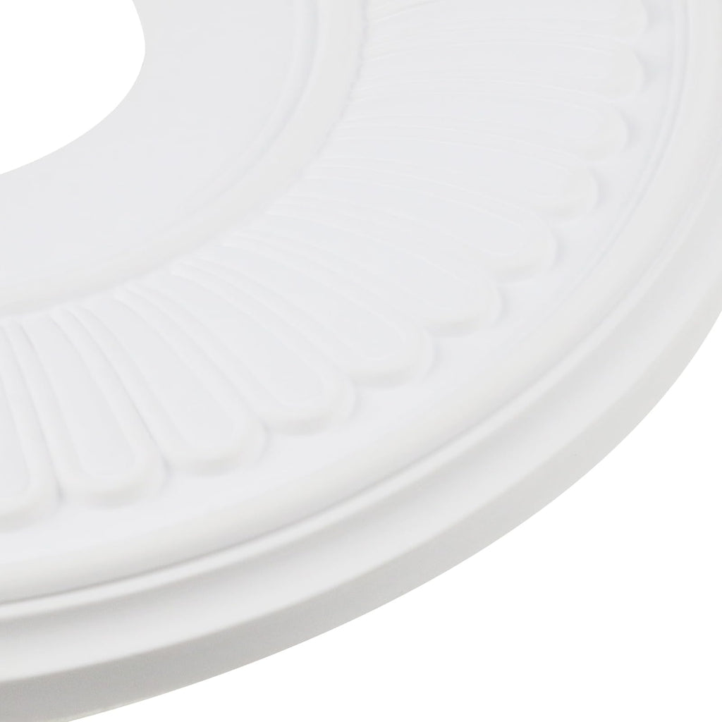 White PU Ceiling Medallion, 13 1/5" OD x 3 3/7" ID