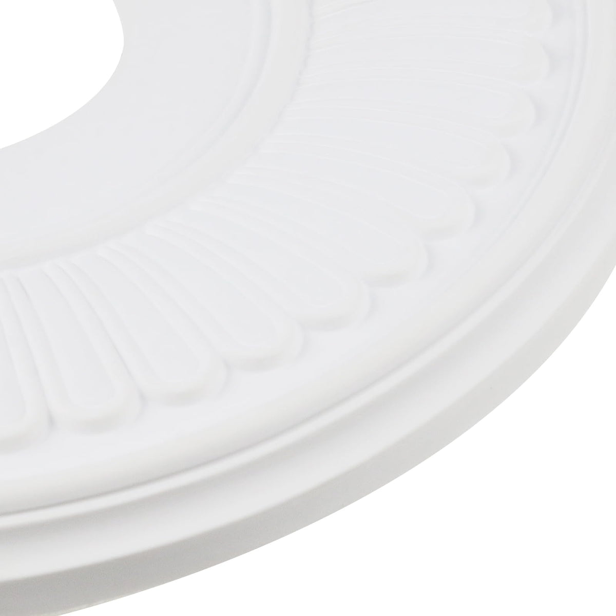 White PU Ceiling Medallion, 13 1/5" OD x 3 3/7" ID