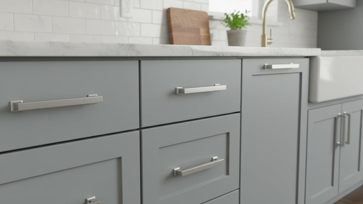 6" Brushed Satin Nickel Cabinet Pulls 10 Pack, AL3046SN
