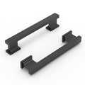 30 Pack 3-3/4 Inch Matte Black Cabinet Handles Solid Drawer Pulls