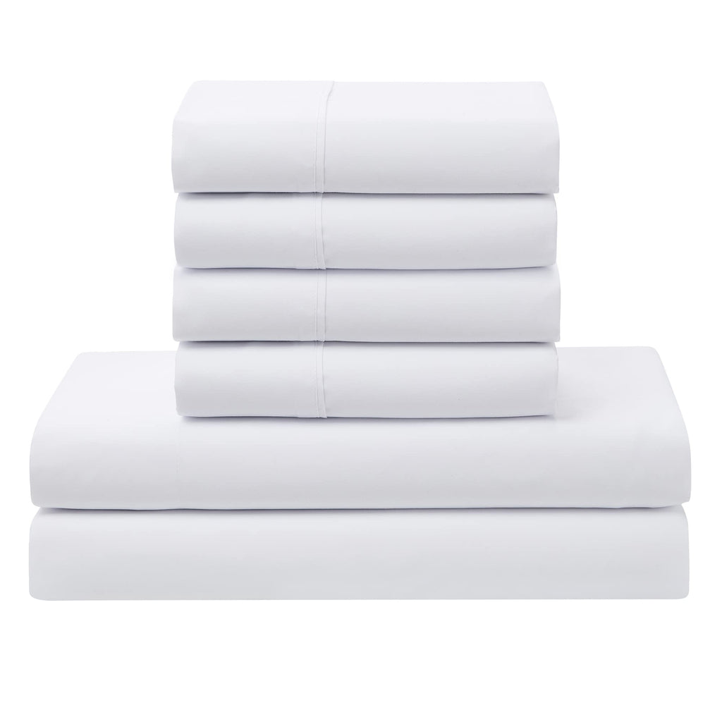 7 Piece Comforter Set Bag Solid Color All Season Soft Down Alternative Blanket & Luxurious Microfiber Bed Sheets