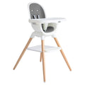 Chai Multi-Mode Highchair - European Beech Wood, Convertible, 9+ Modes, Birth up to 60 lb. (Shadow) | European Beech
