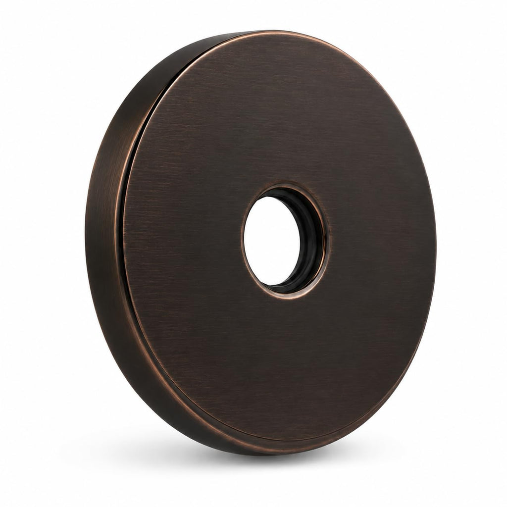 Modern 3.5" Escutcheon Plate Extra Large | Shower Arm Flange Universal Replacement Cover Round 3 1/2 Inch (Oil Rubbed