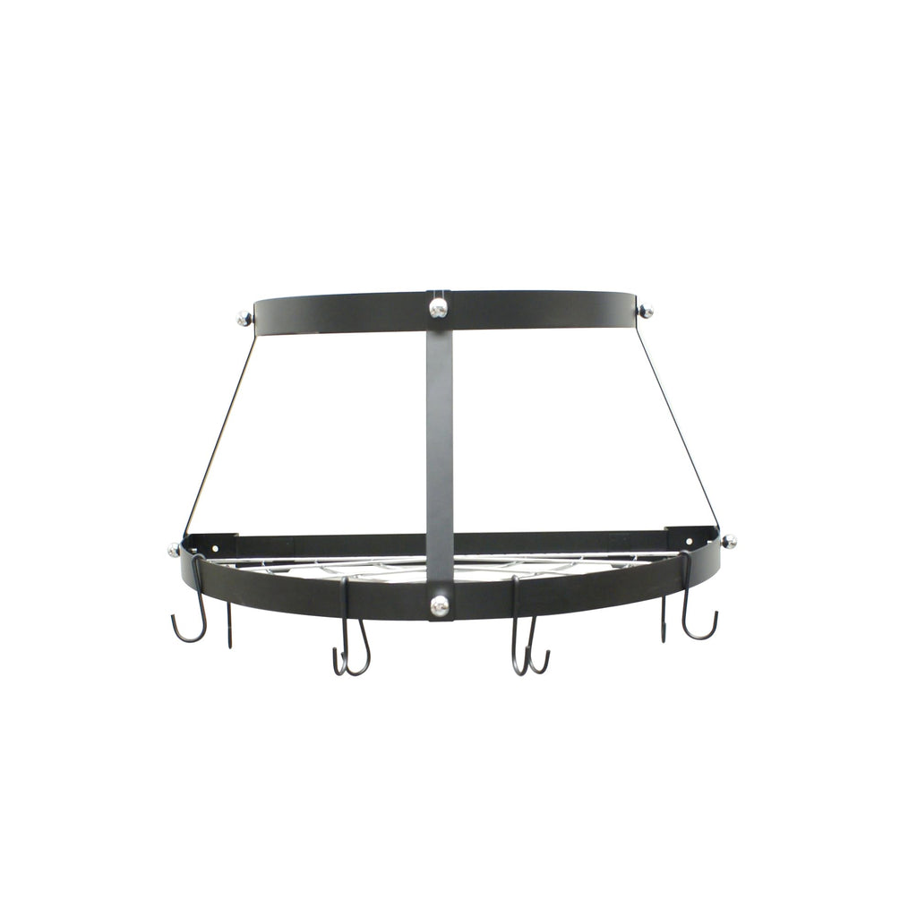Wall-Mounted Pot Rack, Black