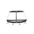 Wall-Mounted Pot Rack, Black
