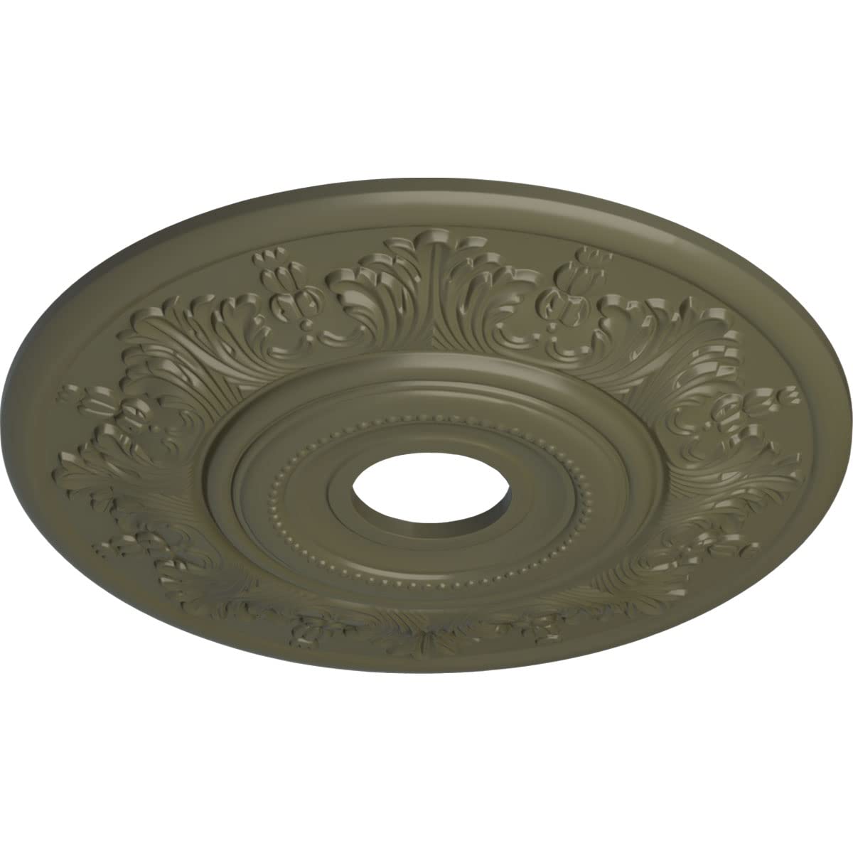 Vienna Ceiling Medallion, 20" OD x 3 1/2 ID x 1 1/2 P, Painted Turtle