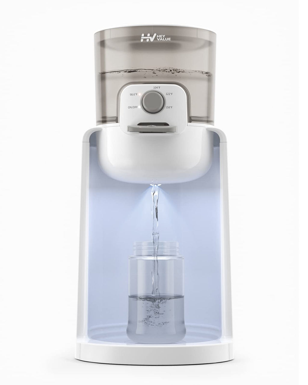 Water Warmer for Baby Formula with Night Light,Bottle Warmer,White