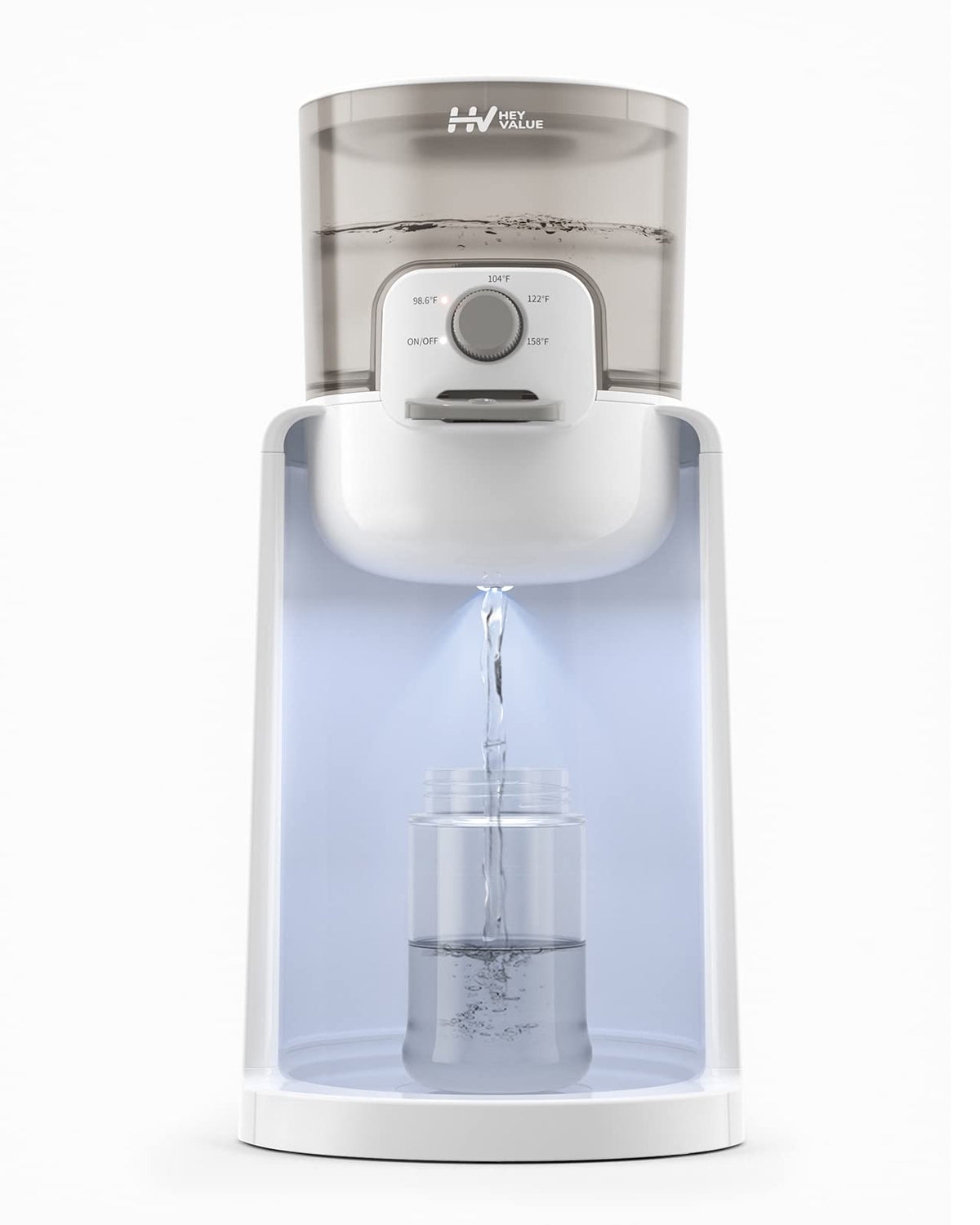 Water Warmer for Baby Formula with Night Light,Bottle Warmer,White