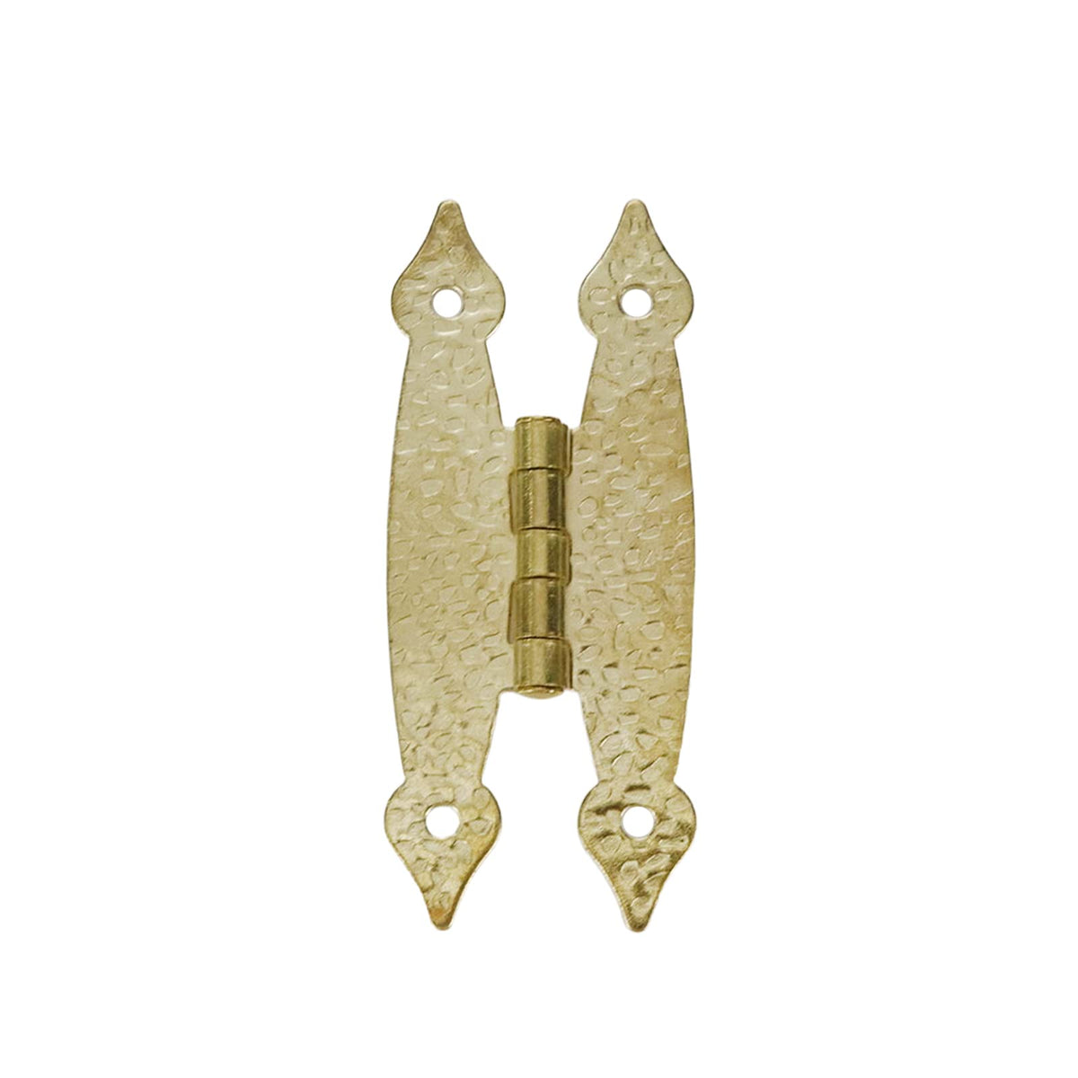 Cabinet Decorative Hinges, Antique H-Shaped Hinges, Gold, 3.5 Inch