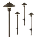 Low Voltage Landscape Lighting, Wired LED Pathway Lights 4 Pack