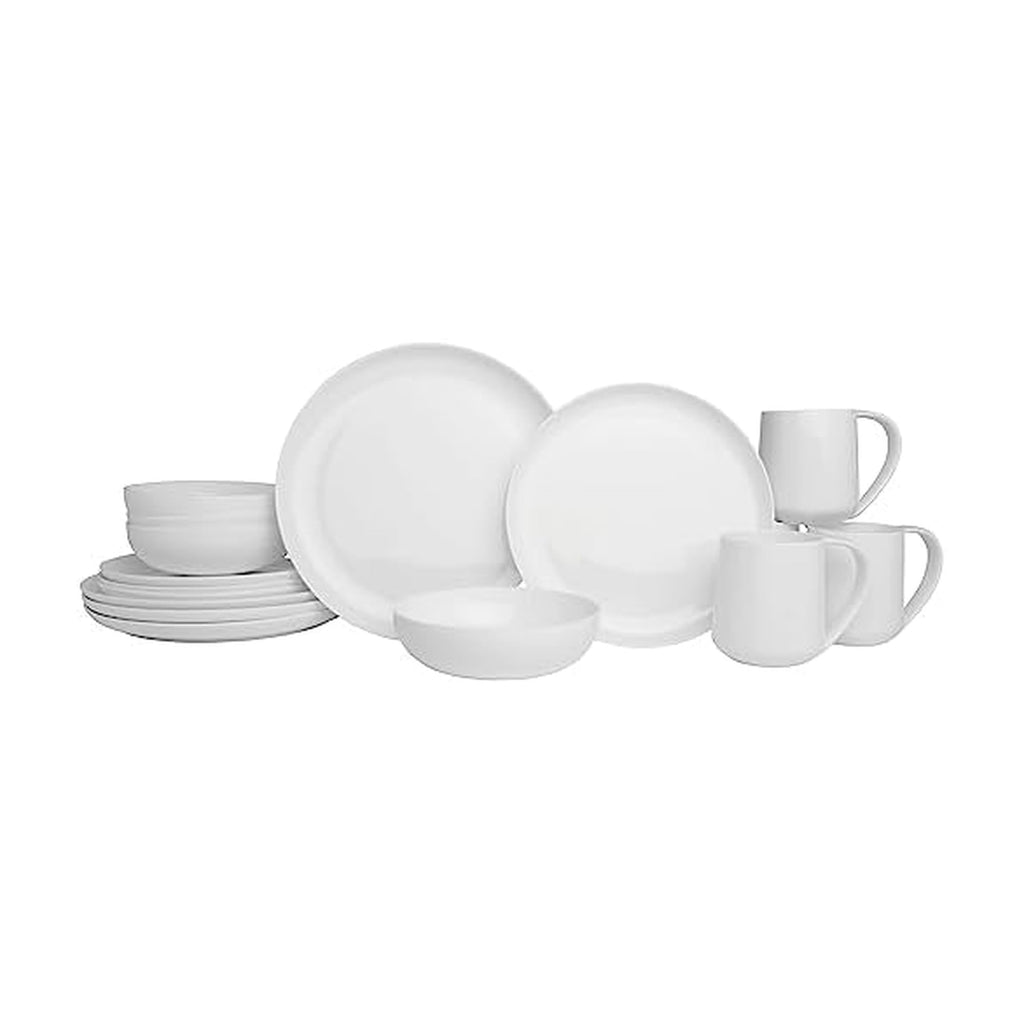 By Fitz and Floyd Nevaeh Coupe 16 Piece Dinnerware Set, Service for 4