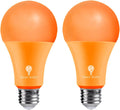 BlueX LED A21 Orange Light Bulbs - 13W (100Watt Equivalent) - E26 Base LED Bulb, Party Decoration, Porch, Home