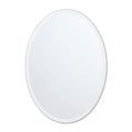 Frameless Oval Mirror, 24" x 36" Bathroom Wall Mirror w/Beveled Edge