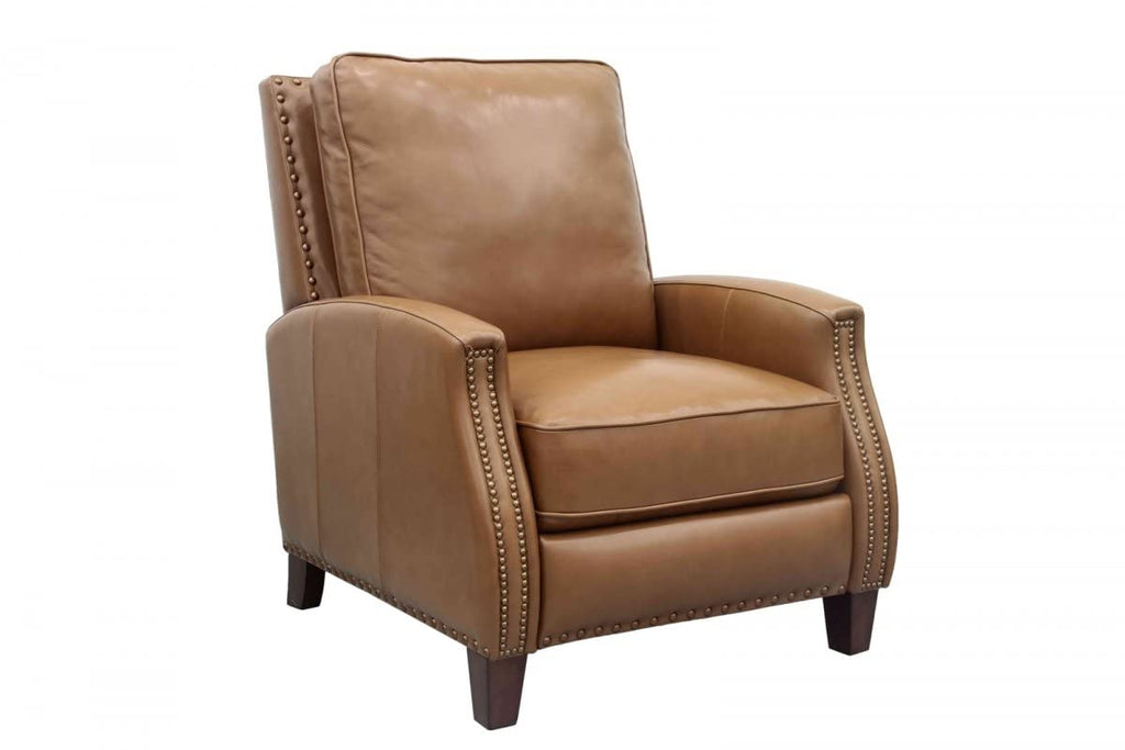 Melrose Transitional Recliner Lounge Chair with footrest Extension 7-3155 in Shoreham Ponytail All Leather 5700-86