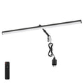24" Plug in LED Picture Light, 9W Black Remote Control Wall Light