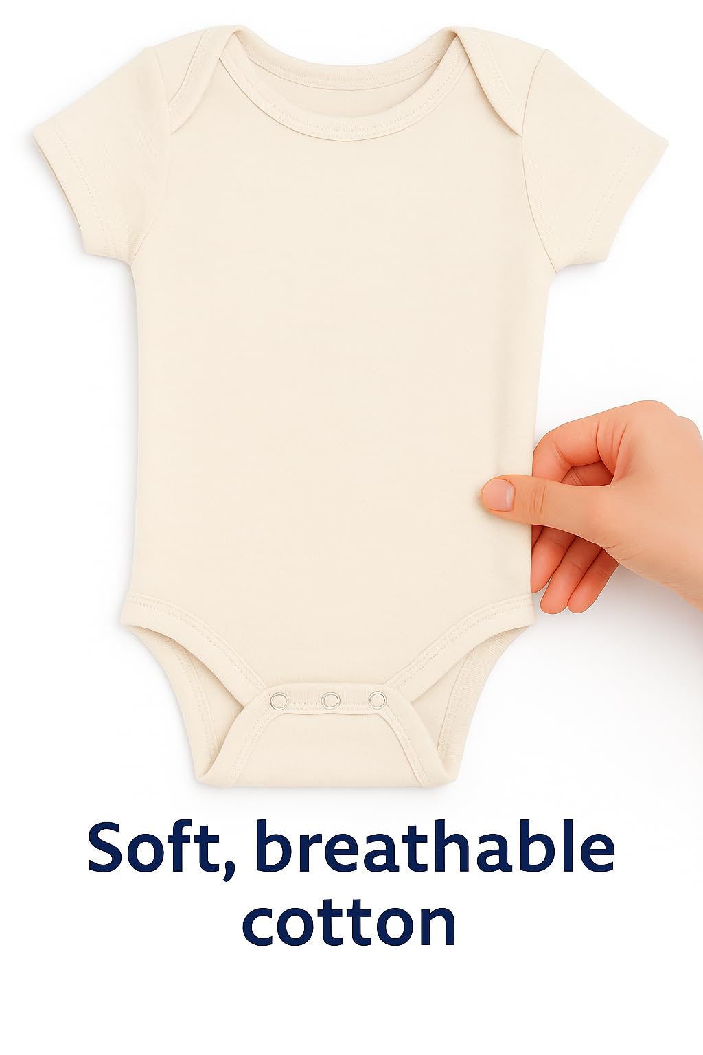 Snuggle Wizard Bodysuit | Natural Color 100% Cotton | Printed using direct-to-garment printing (Newborn, Natural)