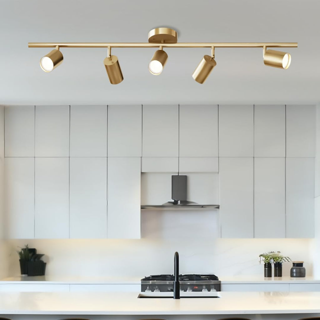 Harris | Modern Track Lights LED, Indoor Ceiling Light Fixture Island Ceiling Lighting, Solid Brass Light Fixture
