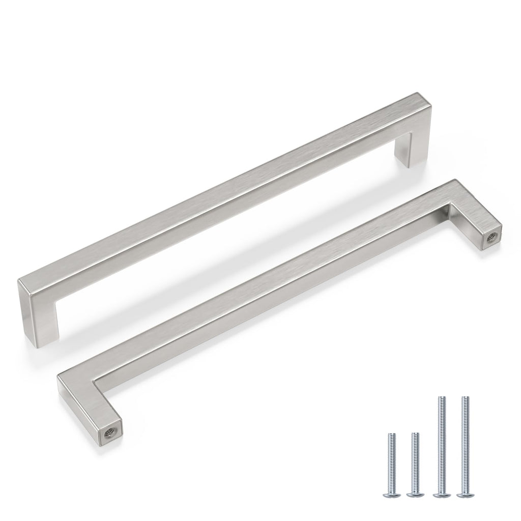 5 Pack 8 Inch Brushed Nickel Cabinet Pulls Kitchen Handles