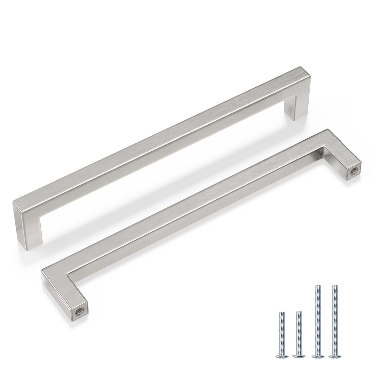 5 Pack 8 Inch Brushed Nickel Cabinet Pulls Kitchen Handles