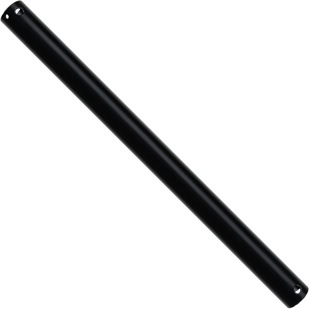 36" Ceiling Fan Extension Downrod, 3 ft, Matte Black, Non-Threaded