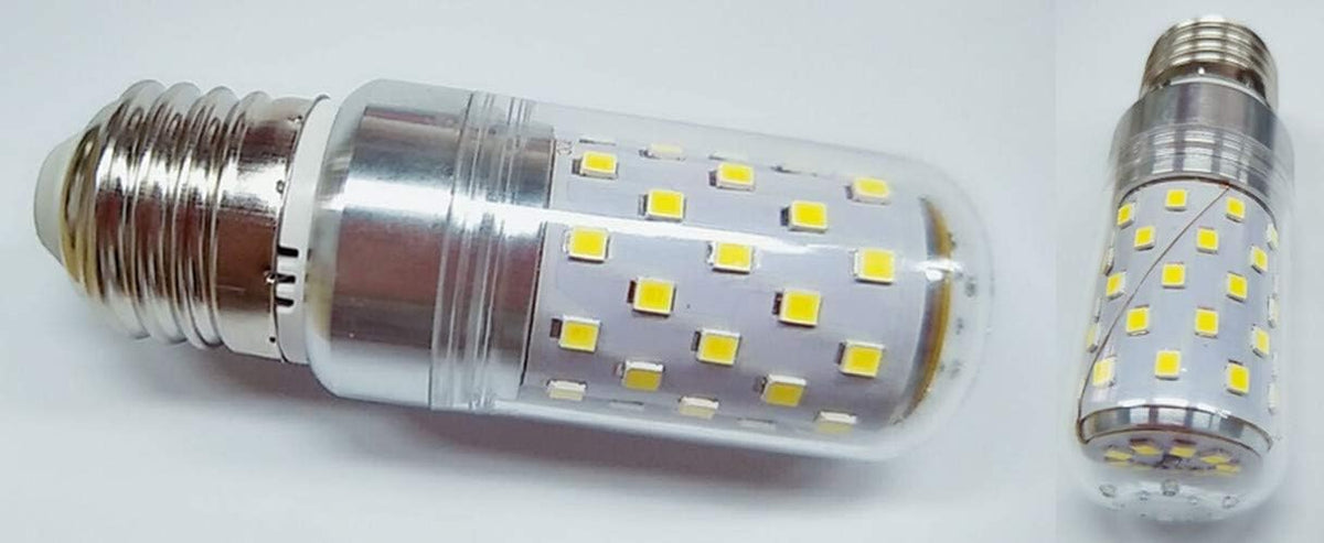 E27 LED Corn Bulbs 12W LED Candelabra Light Bulbs 100W Equivalent 12W LED Candle Bulbs,Daylight White 6000K,E26/E27