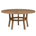Ash & Ember Savannah 59" Grade A Teak Round Dining Table, Seats 4