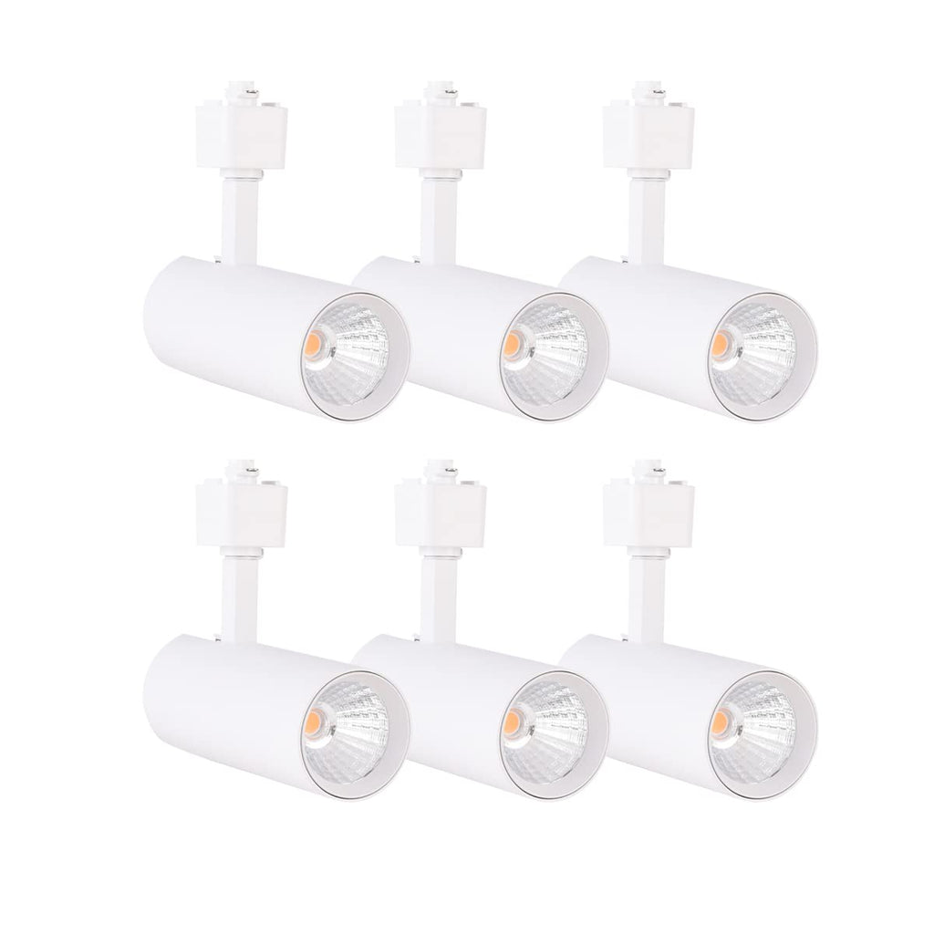 16.5W Dimmable H-Type LED Track Light, 6-Pack, 24°