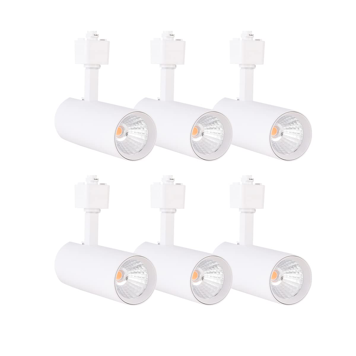16.5W Dimmable H-Type LED Track Light, 6-Pack, 24°