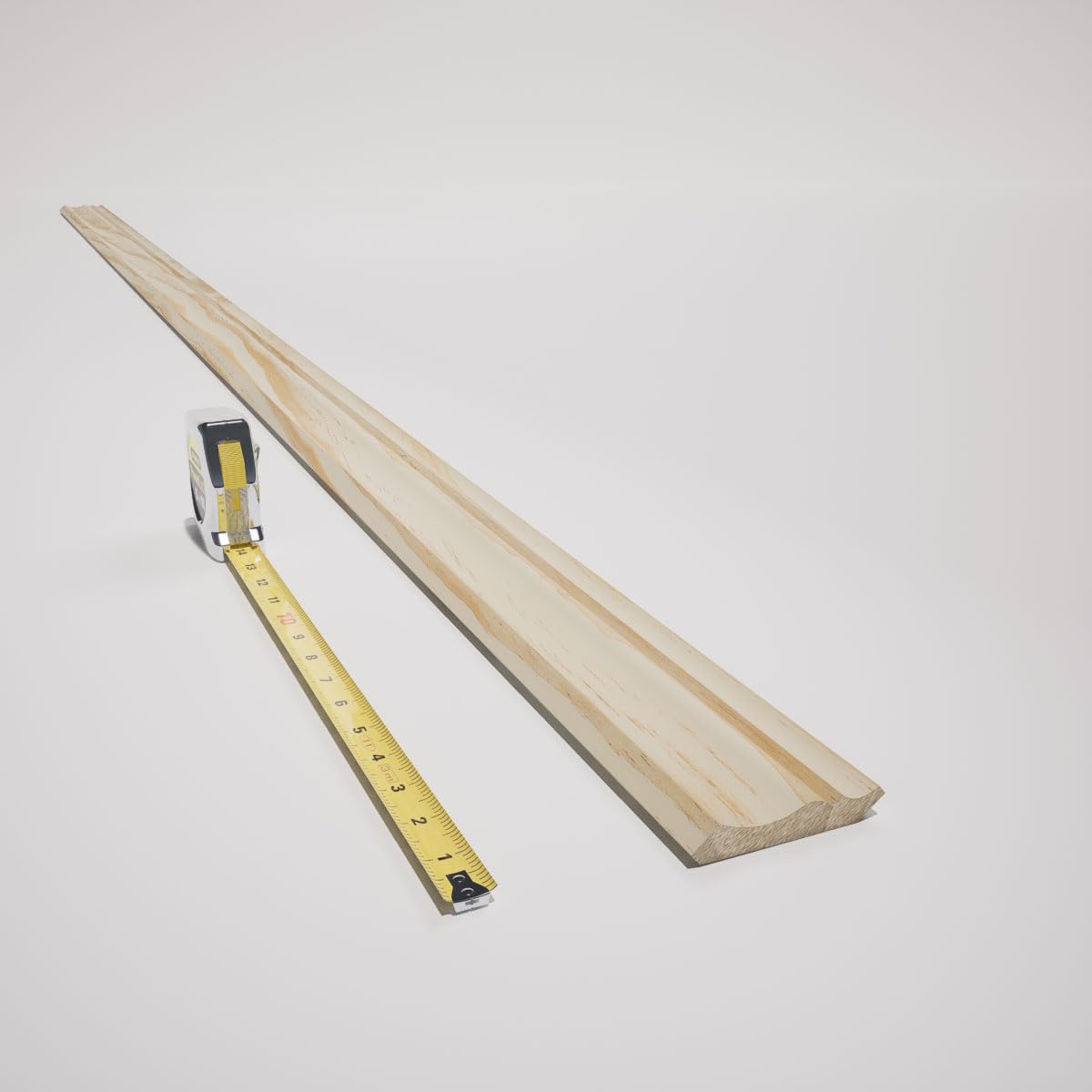 Crown Moulding, Solid Wood, 2 11/16"H x 1 13/16"P x 3 1/4"F x 96"L, Stain Grade Pine