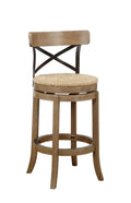 Inspired Bertoia Style Myrtle Bar Height Stool, 29-Inch, Wheat Wire-Brush