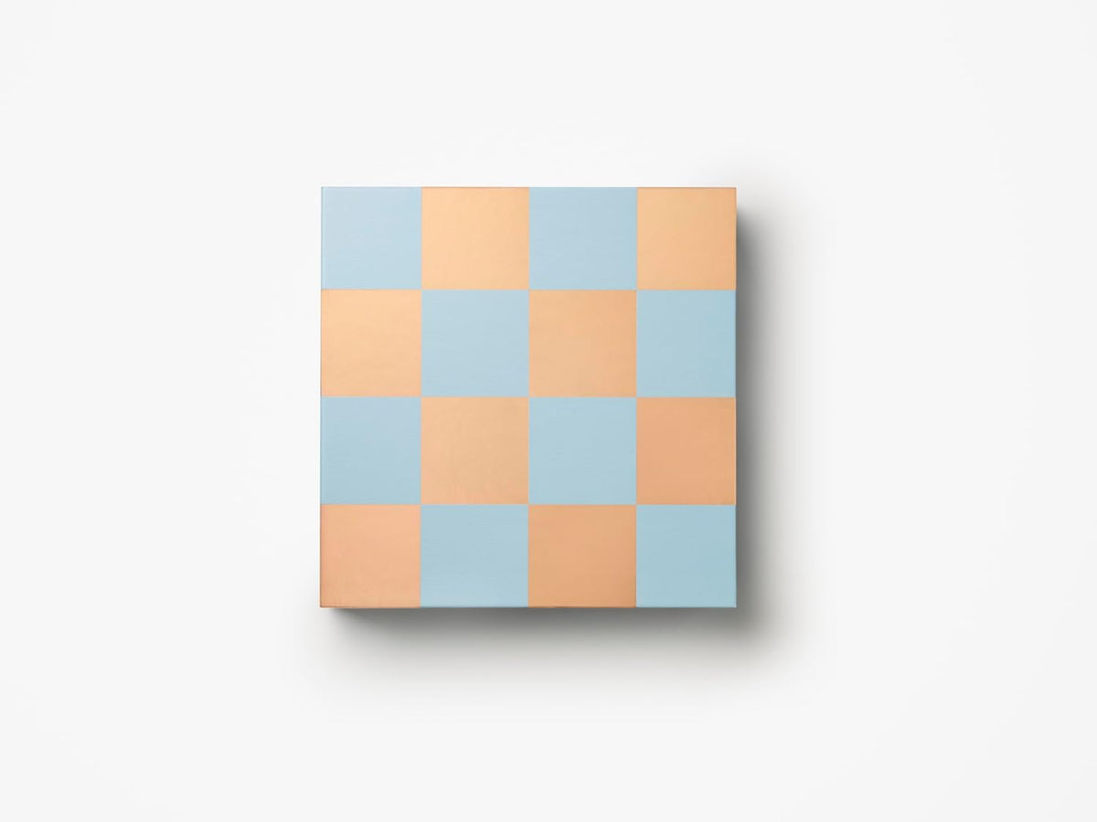 Classic Art of Chess Mirror, Light Blue/Copper - Acrylic Board