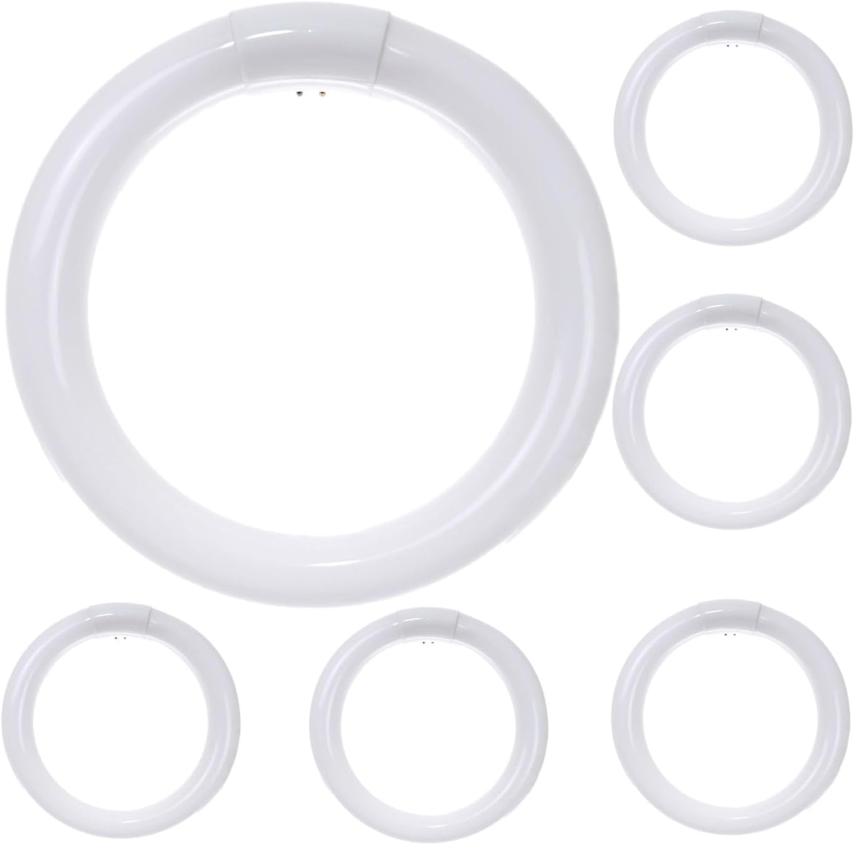 8 Inch T9 Round Circline Fluorescent Light Bulb 22W 1250 Lumens 4100K Cool White G10Q 4-Pin Base Rohs Compliant Pack