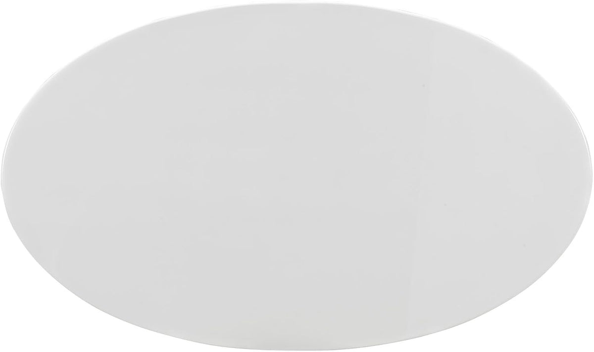 Inspired Saarinen Style Tulip Oval Pedestal Dining Table — White, 60″ Oval