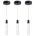 Inspired Nelson Style 3 Pack Mini Pendent Spot Lights, Black Pendant Lights Modern LED Kitchen Island Light, Unique Bubble Pendant Light