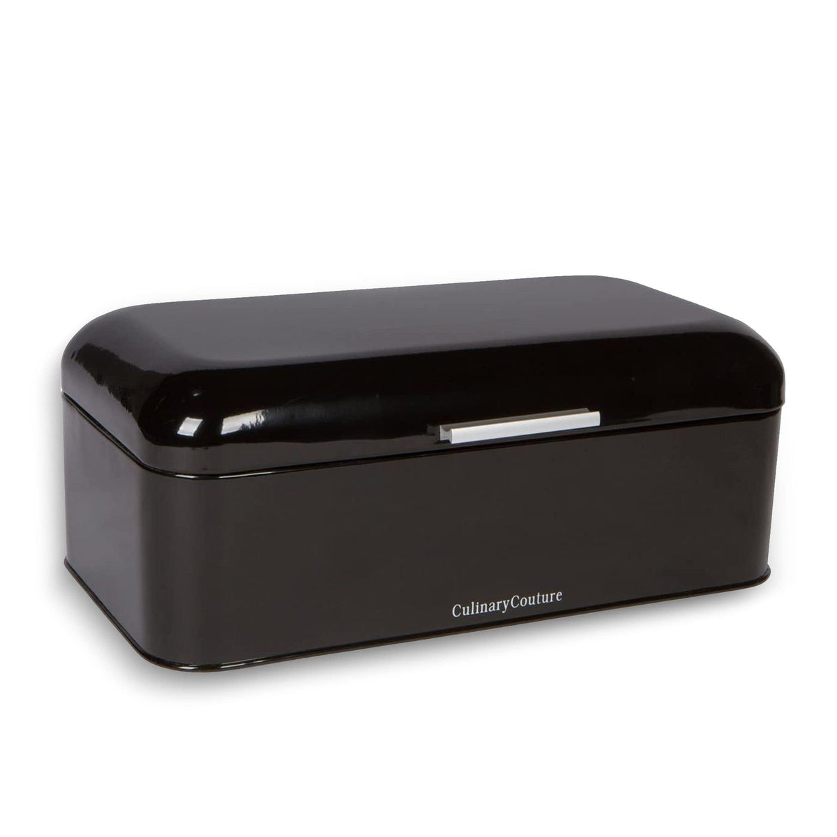 Bread Box - Extra Large Black Countertop 16" x 9" Holds 2 Loaves