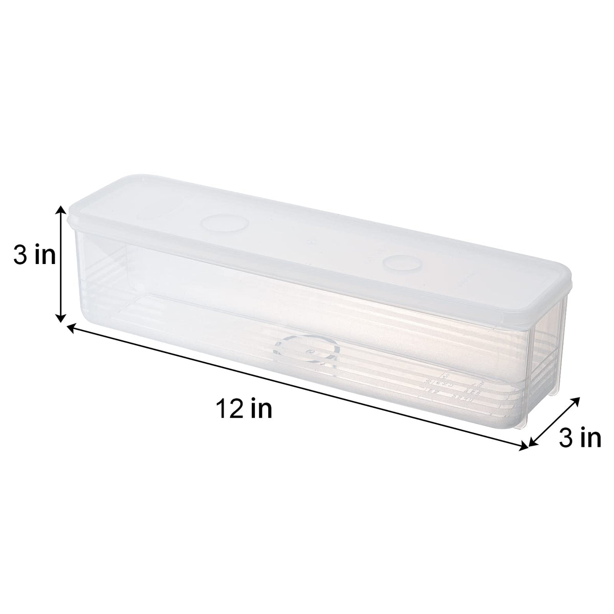 Set of 6 Pasta Storage Containers with Lid, Airtight Spaghetti Noodle Holder Rectangular Chopstick Storage Box Sealed