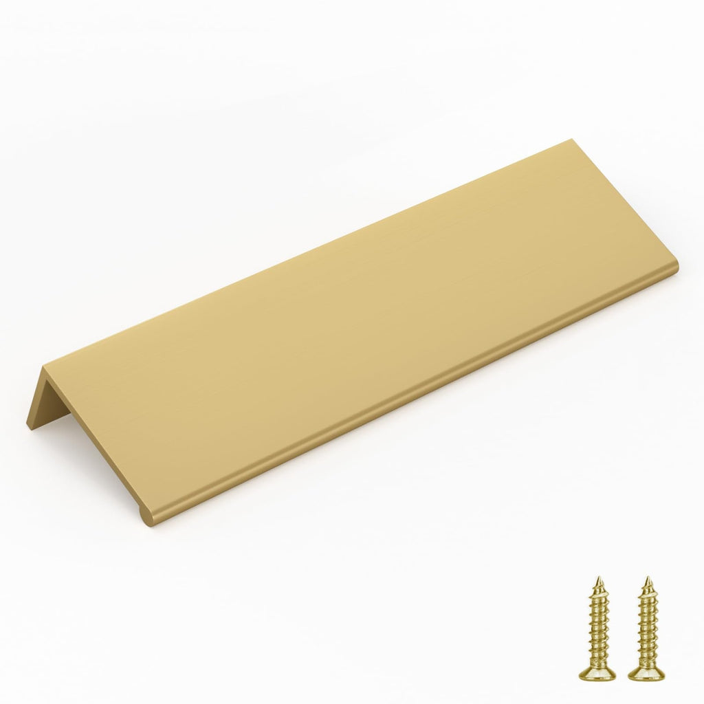 30 Pack 5in Finger Edge Pulls for Gold Drawer Pulls