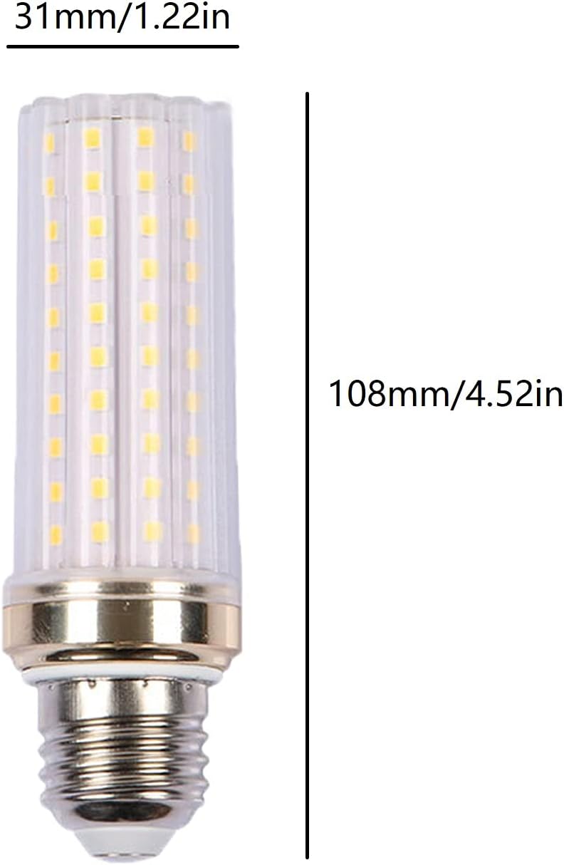 16W LED Corn Light Bulbs, 160W Equivalent 1600LM, 6000K Cool Daylight, E26/E27 Base, Non-Dimmable 360°