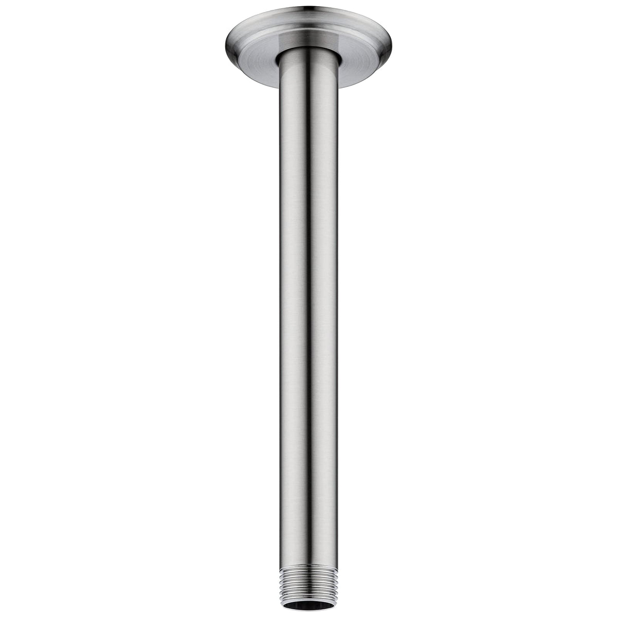 8 Inch Shower Arm and Flange Brushed Nickel, Ceiling Mounted Shower Arm for Rain Shower Head