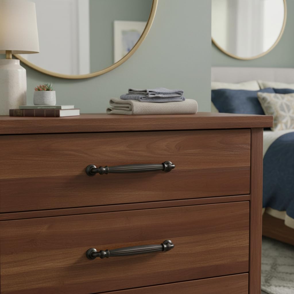 5" Oil Rubbed Bronze Cabinet Pulls and Handles 10 Pack
