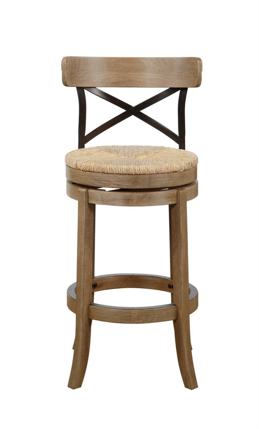 Inspired Bertoia Style Myrtle Bar Height Stool, 29-Inch, Wheat Wire-Brush