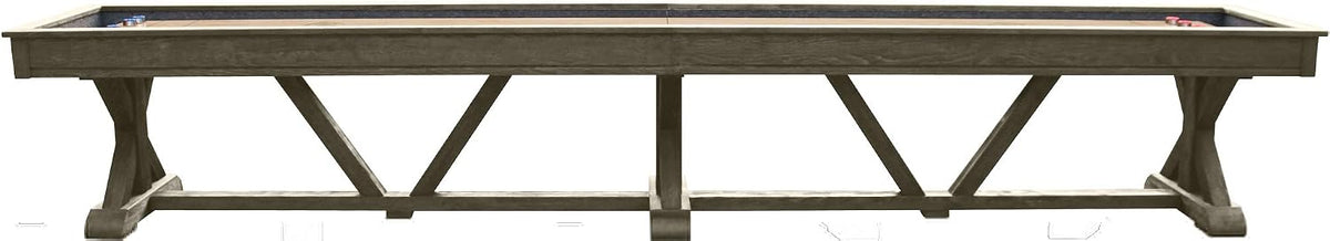 River 12' Weathered Gray Pro-Style Shuffleboard Table