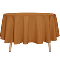 Round Tablecloth 90 Inch Light Brown Fall Table Cloth