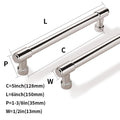 Solid Heavy Duty Jasper Cabinets Pulls 10 Pack Polished Nickel 5 inch Hole Centers Cupboards Handles Modern Kitchen