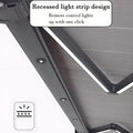 Outdoor Motorized Electric Retractable Awning with LED Lights - Waterproof Automatic Sun Protection Porch Balcony