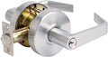 Keyed Entry Door Lock, Commercial Grade Chrome Lever SLCHKE26D