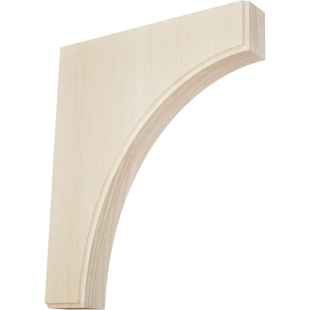 Clarksville Wood Brackets, 1 3/4"W x 10"D x 12"H , Rubberwood